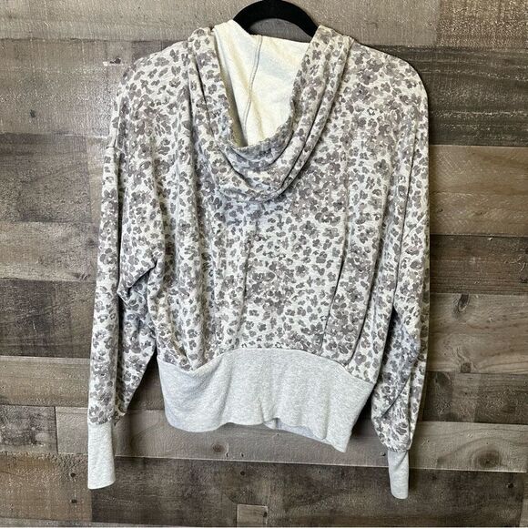 Athleta balance printed Gray Floral Zip Up Hoodie small - Picture 2 of 6